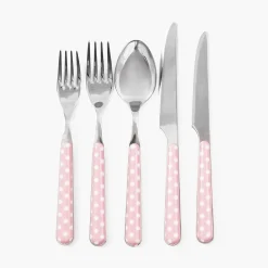 Cutlery Sets<Mrs. Alice Pink Polka Dot Cutlery (5 piece)