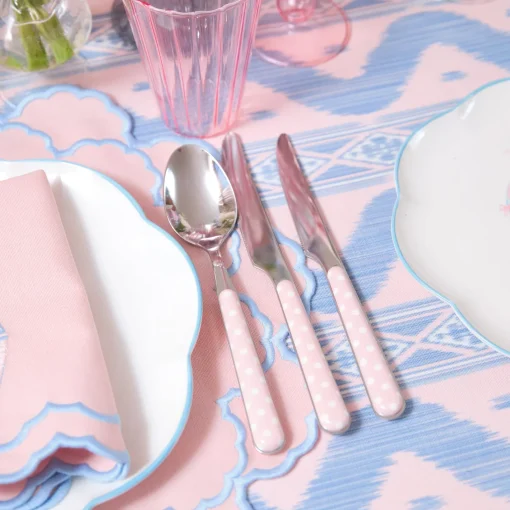 Cutlery Sets<Mrs. Alice Pink Polka Dot Cutlery (5 piece)