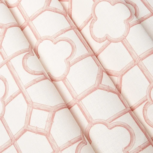Serena Fresson Fabrics<Mrs. Alice Pink Shaded Bamboo Fabric