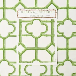 Serena Fresson Fabrics<Mrs. Alice Pink Shaded Bamboo Fabric