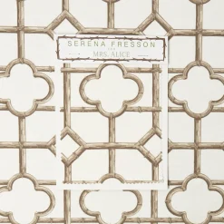 Serena Fresson Fabrics<Mrs. Alice Pink Shaded Bamboo Fabric