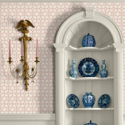 Serena Fresson Wallpapers<Mrs. Alice Pink Shaded Bamboo Wallpaper