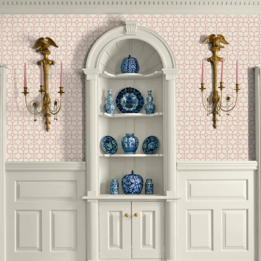 Serena Fresson Wallpapers<Mrs. Alice Pink Shaded Bamboo Wallpaper