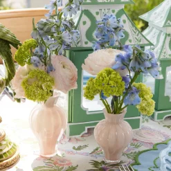 Vases | Vases & Planters<Mrs. Alice Pink Swirl Bud Vases (Set of 2)