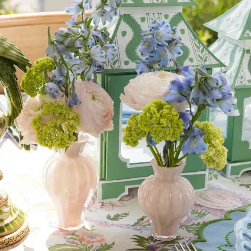 Vases | Vases & Planters<Mrs. Alice Pink Swirl Bud Vases (Set of 2)