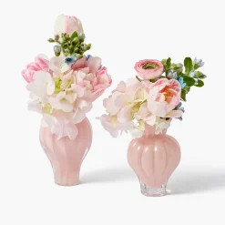 Vases | Vases & Planters<Mrs. Alice Pink Swirl Bud Vases (Set of 2)