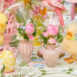 Vases | Vases & Planters<Mrs. Alice Pink Swirl Bud Vases (Set of 2)
