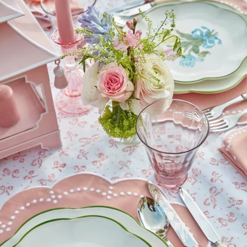Glasses<Mrs. Alice Pink Tulip Water Glasses (Set of 4)