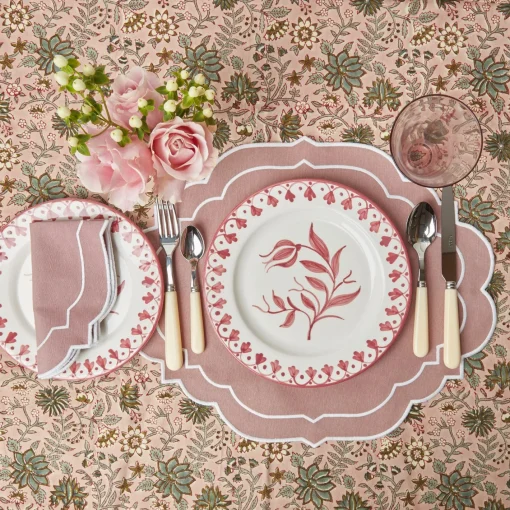 Glasses<Mrs. Alice Pink Tulip Water Glasses (Set of 4)