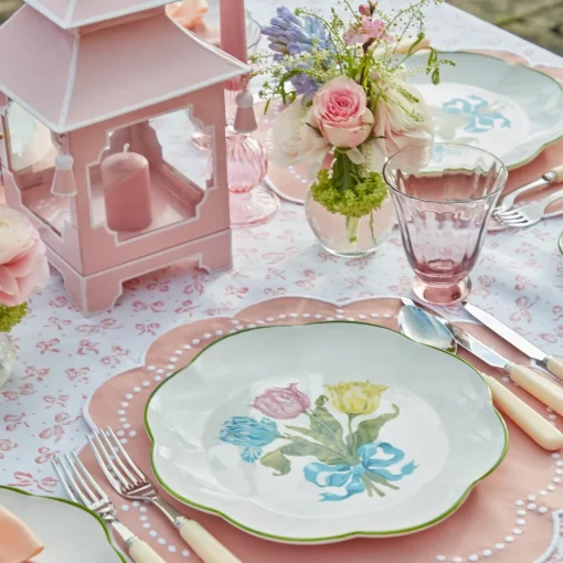 Glasses<Mrs. Alice Pink Tulip Water Glasses (Set of 4)