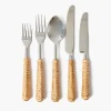 Cutlery Sets<Mrs. Alice Plaited Rattan Cutlery (5 Piece)