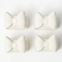 Napkin Rings & Bows<Mrs. Alice Porcelain Bow Napkin Rings (Set of 4)