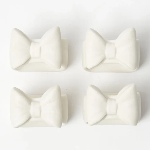 Napkin Rings & Bows<Mrs. Alice Porcelain Bow Napkin Rings (Set of 4)