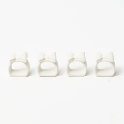 Napkin Rings & Bows<Mrs. Alice Porcelain Bow Napkin Rings (Set of 4)