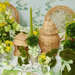 Spring Decorations<Mrs. Alice Potted Boxwood Ball with Green Bow (Pair)
