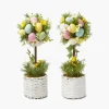 Spring Decorations<Mrs. Alice Potted Easter Egg Tree (Pair)