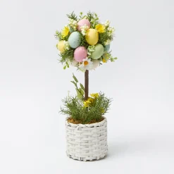 Spring Decorations<Mrs. Alice Potted Easter Egg Tree (Pair)