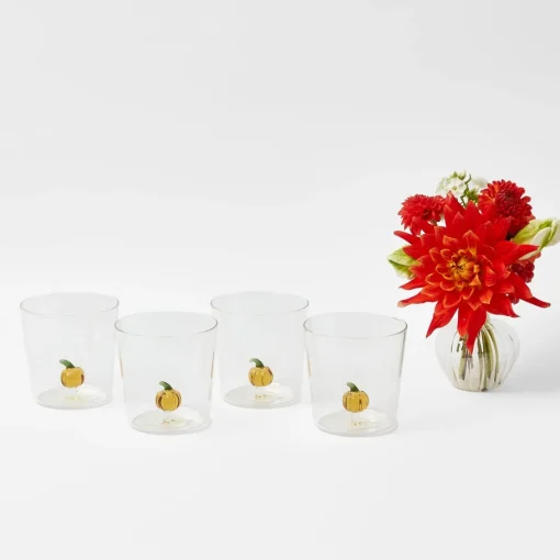 Glasses<Mrs. Alice Pumpkin Glasses (Set of 4)