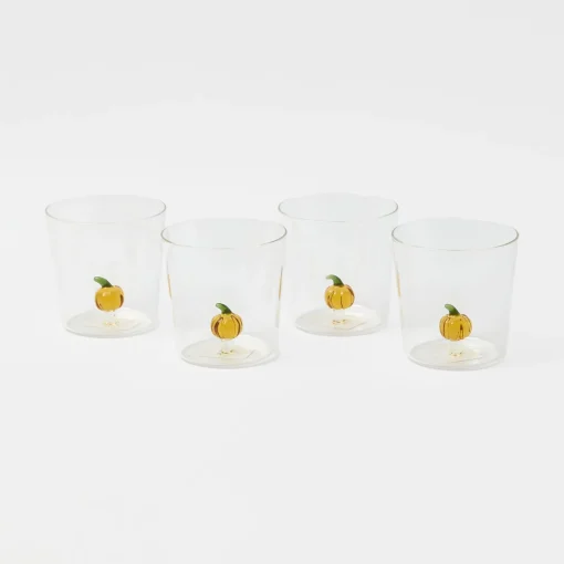 Glasses<Mrs. Alice Pumpkin Glasses (Set of 4)
