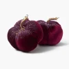 Autumn Decorations<Mrs. Alice Purple Glitter Pumpkin (Pair)