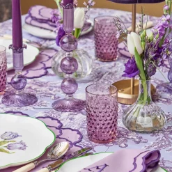 Summer Glassware | Glasses<Mrs. Alice Purple Hobnail Glasses (Set of 6)