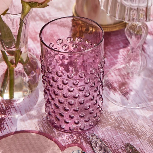 Summer Glassware | Glasses<Mrs. Alice Purple Hobnail Glasses (Set of 6)