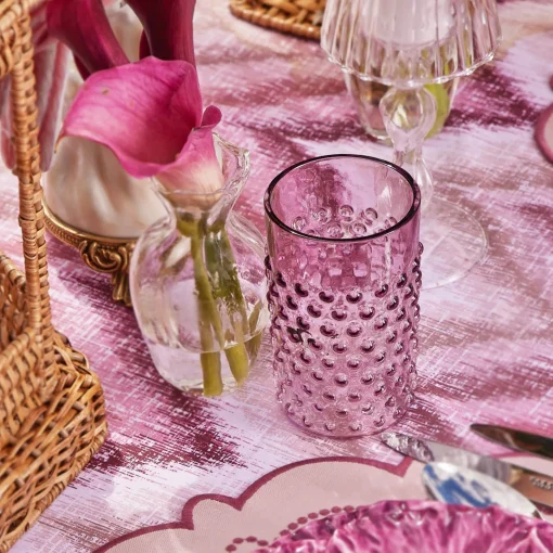 Summer Glassware | Glasses<Mrs. Alice Purple Hobnail Glasses (Set of 6)