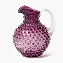 Summer Glassware | Jugs<Mrs. Alice Purple Hobnail Jug