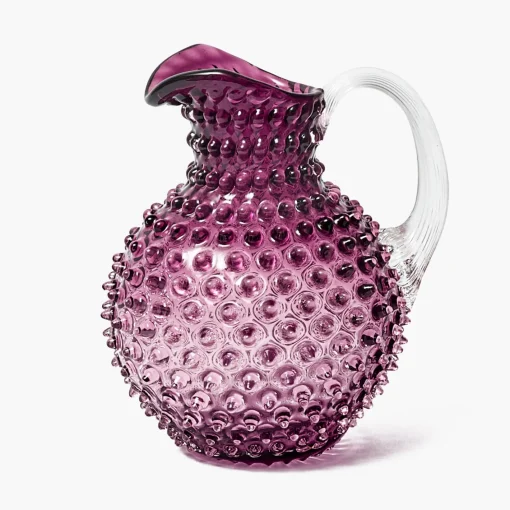 Summer Glassware | Jugs<Mrs. Alice Purple Hobnail Jug