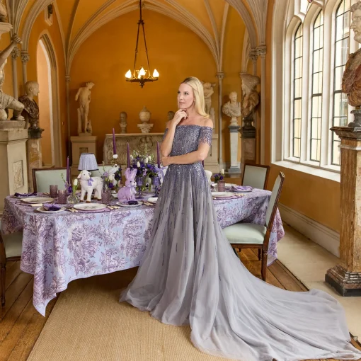 Tablecloths<Mrs. Alice Purple Ottilie Toile Tablecloth
