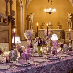 Tablecloths<Mrs. Alice Purple Ottilie Toile Tablecloth