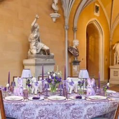 Crockery Sets<Mrs. Alice Purple Tulip Dinner & Starter Plates (Set of 8)