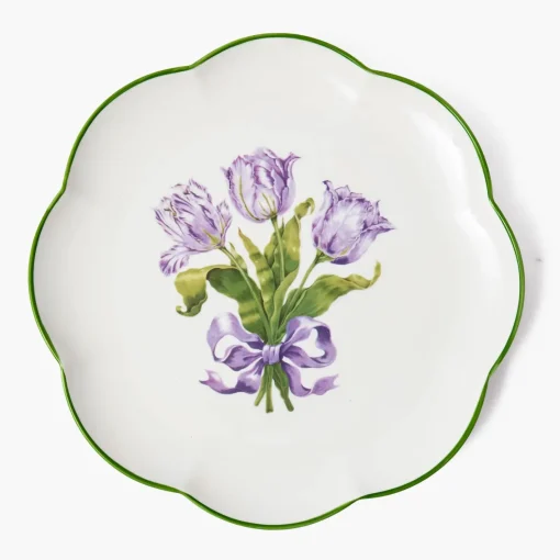Dinner Plates<Mrs. Alice Purple Tulip Dinner Plate
