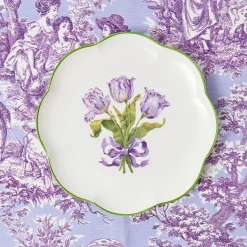 Dinner Plates<Mrs. Alice Purple Tulip Dinner Plate