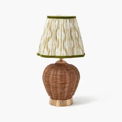 Summer Lighting | Lampshades<Mrs. Alice Putty & Green Ikat Lampshade (18cm)
