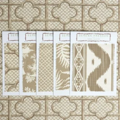 Serena Fresson Fabrics<Mrs. Alice Putty Bamboo Trellis Fabric