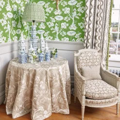 Serena Fresson Fabrics<Mrs. Alice Putty Chelsea Square Fabric