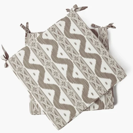 Cushions<Mrs. Alice Putty Ikat Seat Pad Cushion