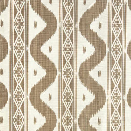 Serena Fresson Fabrics<Mrs. Alice Putty Ikat Stripe Fabric