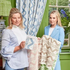 Serena Fresson Fabrics<Mrs. Alice Putty Ikat Stripe Fabric