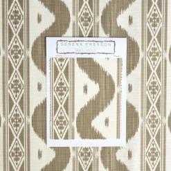 Serena Fresson Fabrics<Mrs. Alice Putty Ikat Stripe Fabric