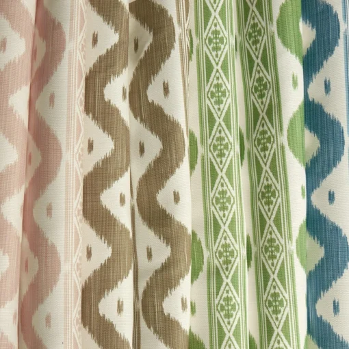 Serena Fresson Fabrics<Mrs. Alice Putty Ikat Stripe Fabric
