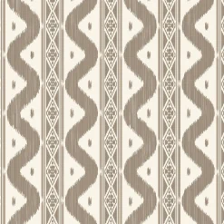 Serena Fresson Wallpapers<Mrs. Alice Putty Ikat Stripe Wallpaper