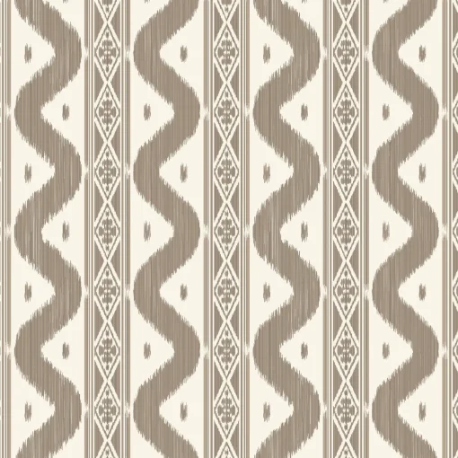 Serena Fresson Wallpapers<Mrs. Alice Putty Ikat Stripe Wallpaper
