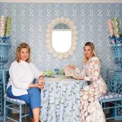 Serena Fresson Wallpapers<Mrs. Alice Putty Ikat Stripe Wallpaper