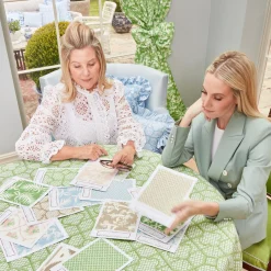 Serena Fresson Fabrics<Mrs. Alice Putty Lotus Flower Fabric