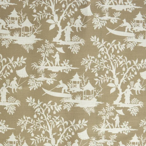 Serena Fresson Fabrics<Mrs. Alice Putty Pagoda Garden Fabric