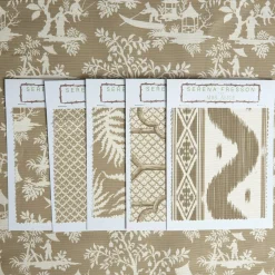Serena Fresson Fabrics<Mrs. Alice Putty Pagoda Garden Fabric
