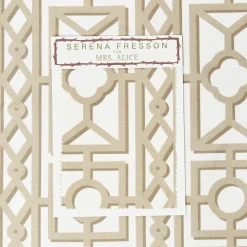Serena Fresson Fabrics<Mrs. Alice Putty Pavilion Fabric