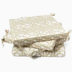 Cushions<Mrs. Alice Putty Pavilion Seat Pad Cushions (Set of 4)